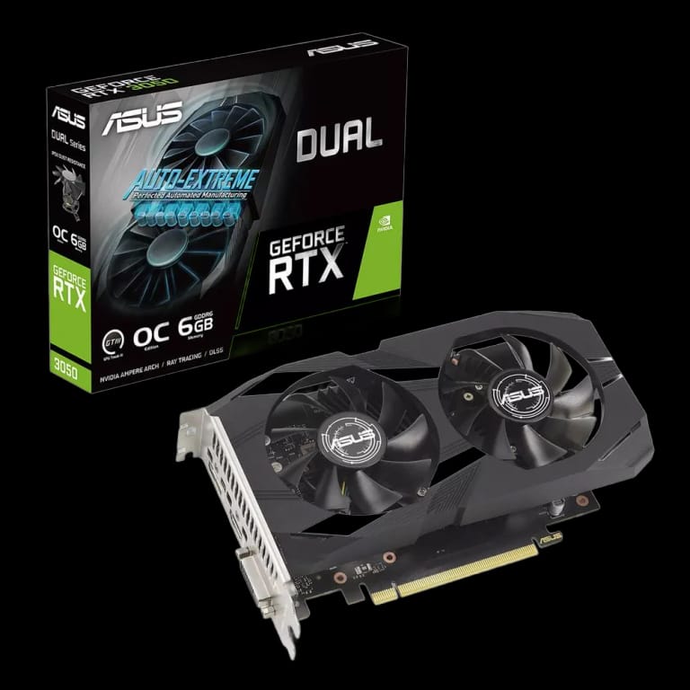 Видеокарта ASUS DUAL-RTX3050-O6G /RTX3050,DVI,HDMI,DP,6G,D6