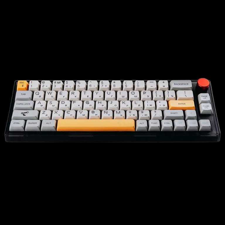 Клавиатура Epomaker TH66 Pro Keyboard Flamingo Black Theory 