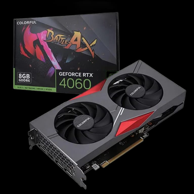 Видеокарта Colorful RTX4060 NB DUO V2-V 8GB GDDR6 128bit 3xDP HDMI 2FAN