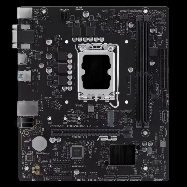 Материнская плата ASUS 90MB1GL0-M0ECY0 PRIME H610M-R-SI  White Box LGA1700 micro-ATX 2xDDR5 PCIEx16 PCIEx1 DVI HDMI