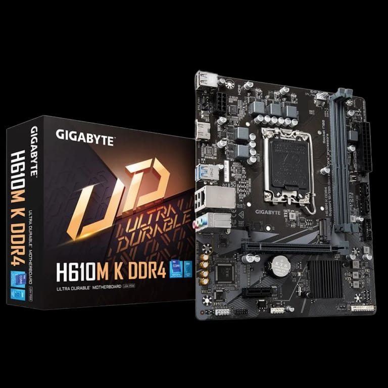 Gigabyte H610M K - DDR4, черный цвет