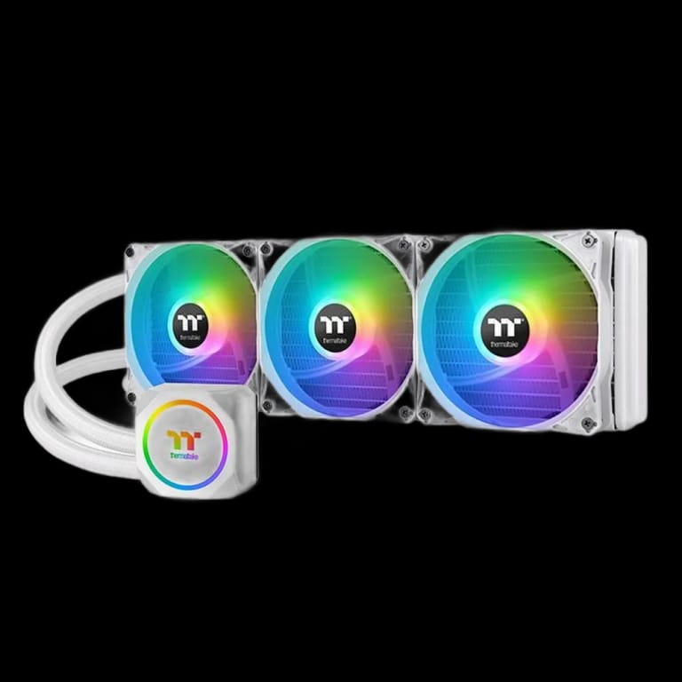 Жидкостная система охлаждения Thermaltake TH360 ARGB Sync Snow Edition (CL-W302-PL12SW-A) /All-In-One Liquid Cooling System/ARGB Fan |CL-W302-PL12SW-A| 120*3/White, {60} (526586)