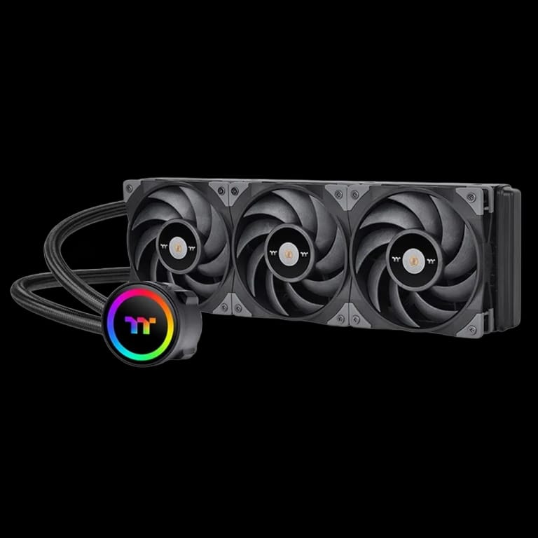 Жидкостная система охлаждения Thermaltake TOUGHLIQUID 360 ARGB Sync |CL-W321-PL12BL-A| All-In-One Liquid Cooling System/Water Block ARGB |CL-W321-PL12BL-A| Sync/Fan 120*3/PWM 500;2000rpm/black (527989)