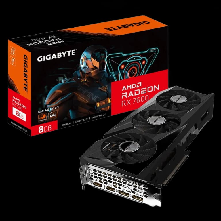 Видеокарта Gigabyte RX7600 GAMING OC 8GB 