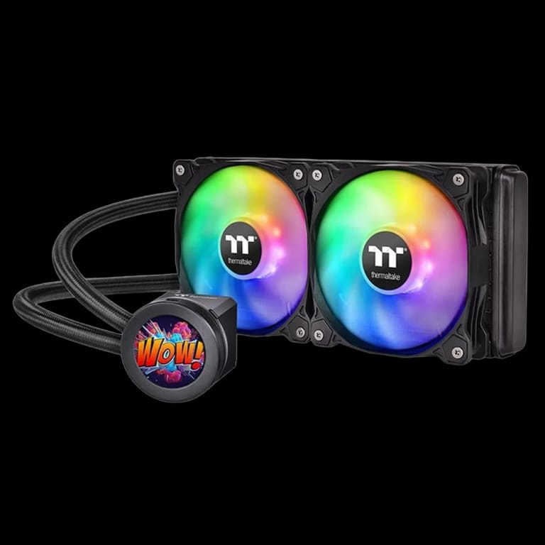 Жидкостная система охлаждения Thermaltake Floe Ultra 240 RGB/All-In-One Liquid Cooling System/Water Block 2.1inch LCD/Fan 120*2 /PWM 500~1500rpm/LED Software Control CWT