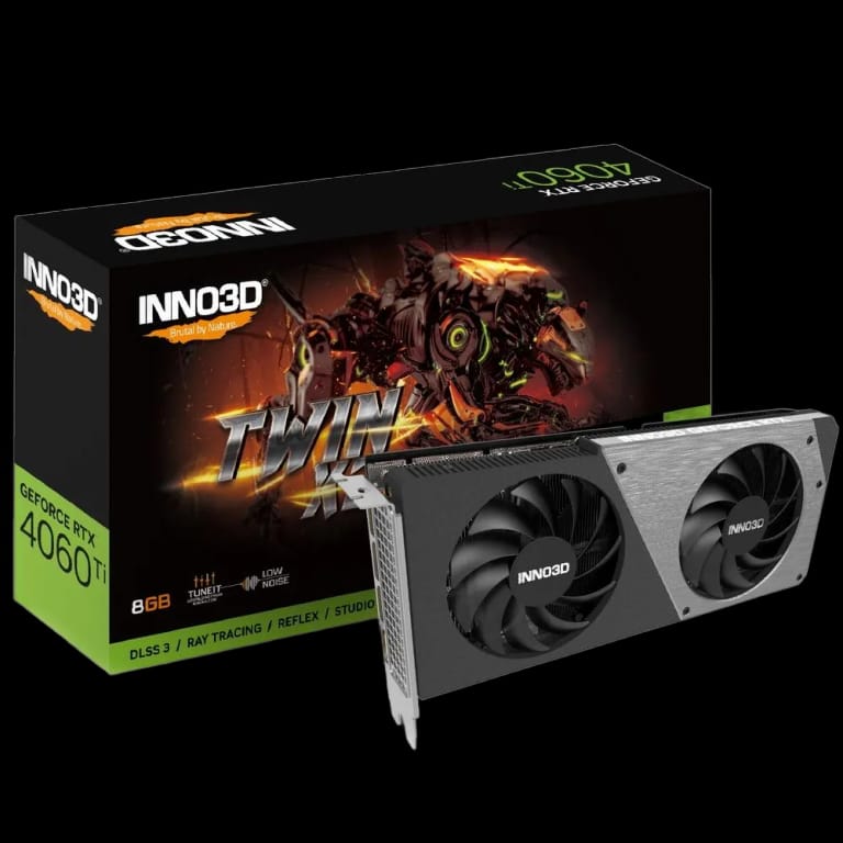 Видеокарта INNO3D RTX4060Ti 8GB TWIN X2 GDDR6 128-bit DPx3 HDMI 2FAN RTL 