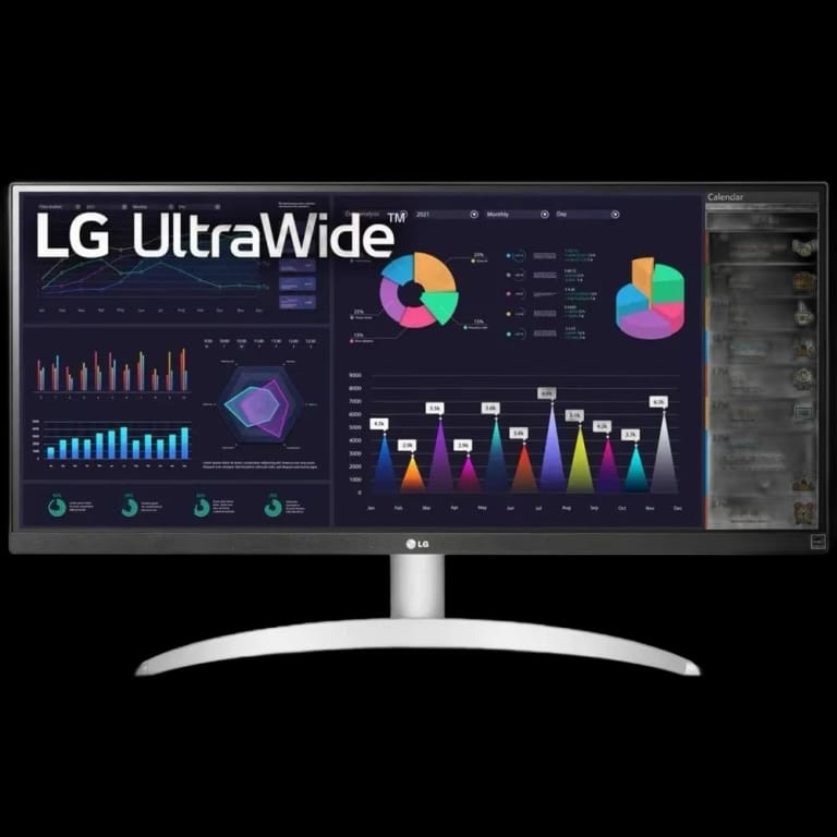 Монитор LG 29" LG 29WQ600-W White-Black (IPS, 2560x1080, HDMI+DP+Type C, 5 ms, 178°/178°, 250 cd/m, 1000:1, 100Hz, MM)