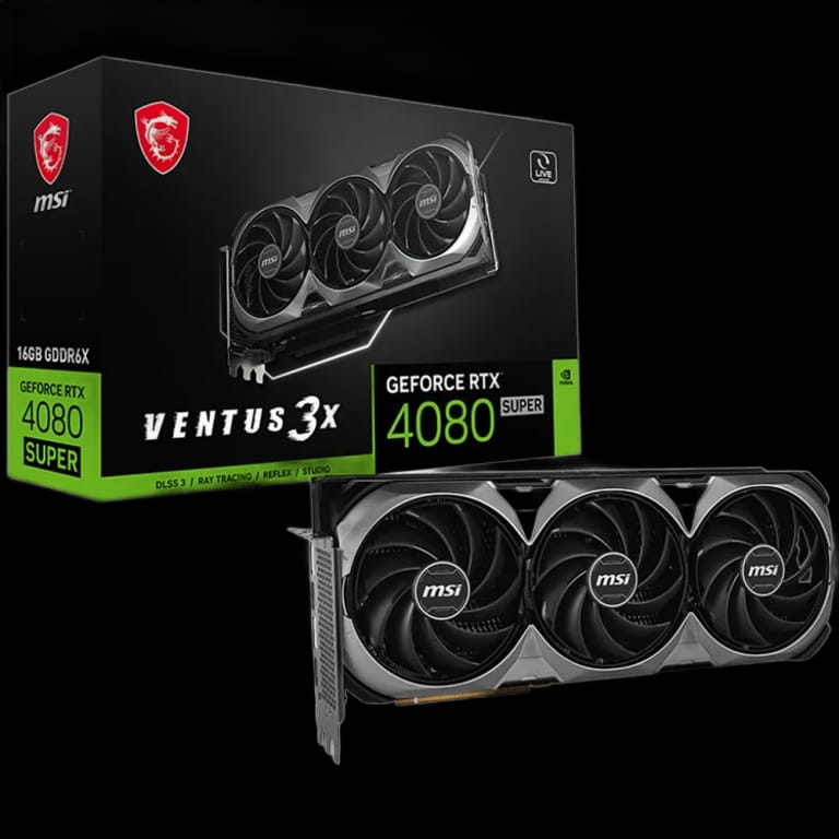 Видеокарта MSI RTX4080 SUPER VENTUS 3X 16GB GDDR6X 256bit 2xDP 2xHDMI 3FAN RTL