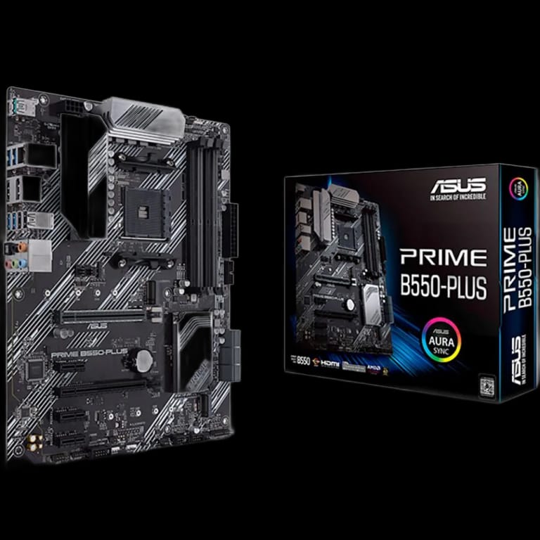 Материнская плата ASUS PRIME B550-PLUS AM4 ATX 4xDDR4 2xPCIEx16 3xPCIEx1 HDMI DP GLAN RTL{10} (782340)