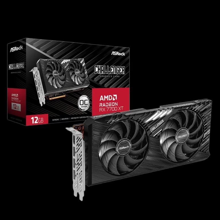 Видеокарта ASRock RX7700XT Challenger 12GB OC RTL 