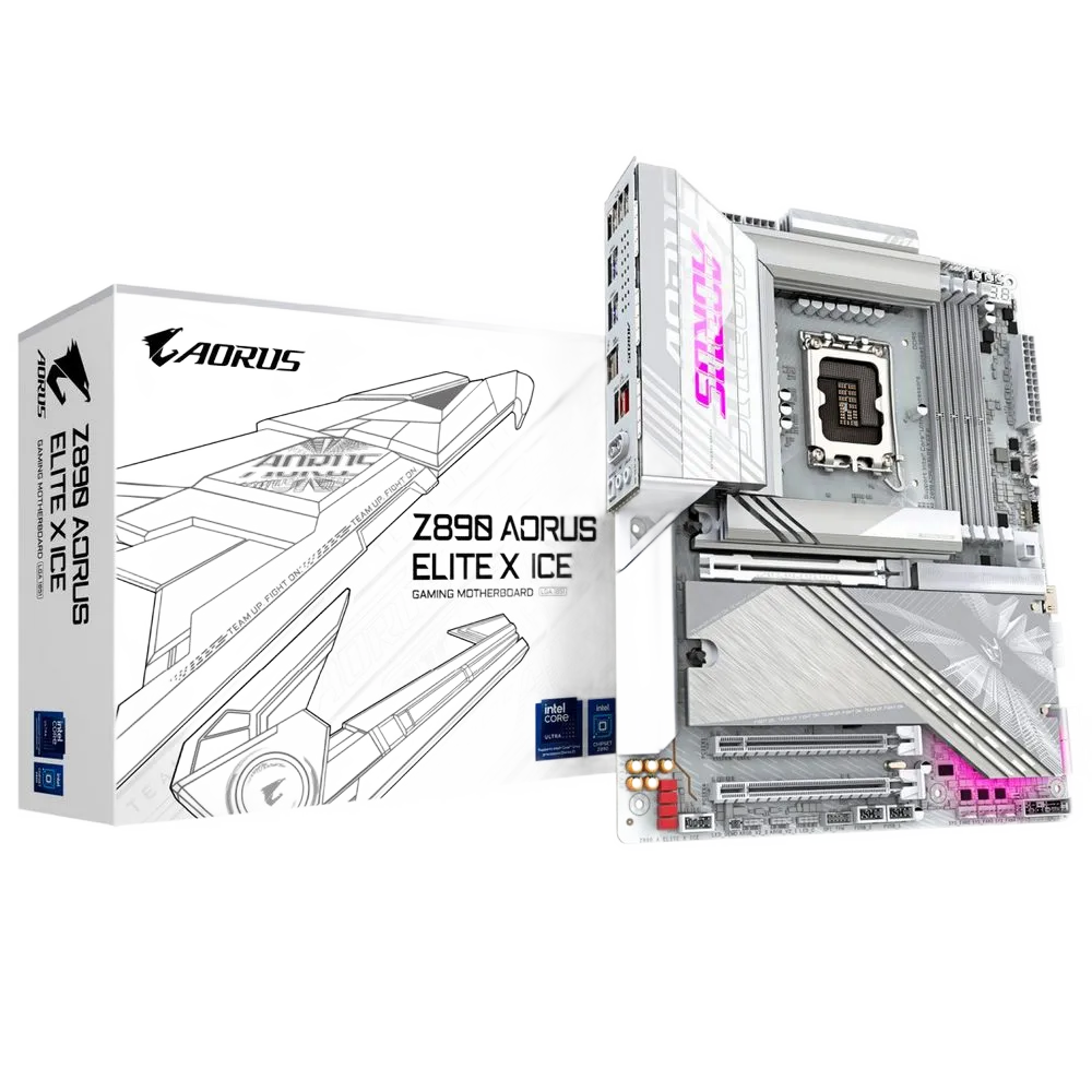 Gigabyte Z890 AORUS ELITE X ICE - DDR5, WIFI, белый цвет