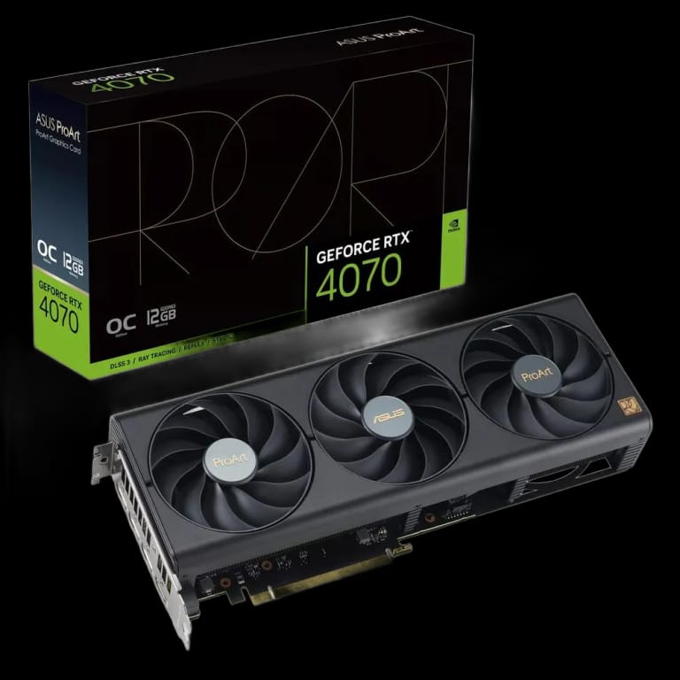 Видеокарта ASUS PROART-RTX4070-O12G /RTX4070,HDMI,DP*3,12G,D6X