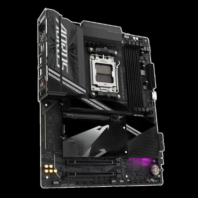 Материнская плата Gigabyte OEM X870 AORUS ELITE WIFI7, Socket AM5, AMD X870, 4xDDR5-5200, HDMI, 3xPCI-Ex16, 4xSATA3(RAID 0/1/10), 4xM.2, 6 Ch Audio, 1x2,5GLan, (4+4)xUSB2.0, (6+2)xUSB3.2, (2+1)xUSB Type-C™, ATX, oem