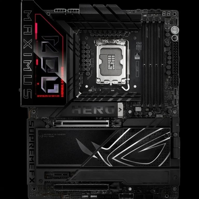 Материнская плата ASUS ROG MAXIMUS Z890 HERO LGA1851 ATX 4xDDR5 2xPCIEx16 PCIEx1 6xM.2 2xThunderbolt USB-C HDMI