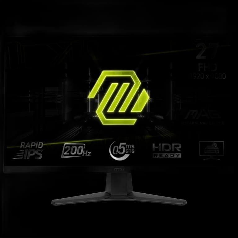 Монитор 27" MSI MAG 272F Black (Rapid IPS, 1920x1080, HDMI+DP, 0.5 ms, 178°/178°, 300 cd/m, 1000:1, 200Hz)