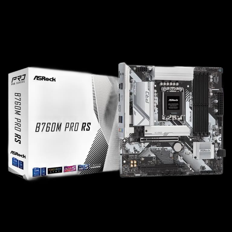 ASRock B760M PRO RS - DDR5, белый цвет