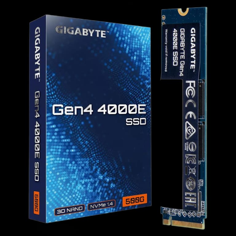 500GB Gigabyte M.2 2280 Gen4 - 3600MB/s